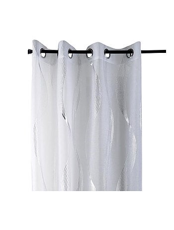 Voile metálico de rayas onduladas