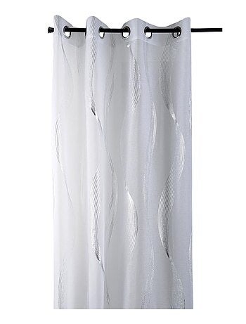 Voile metálico de rayas onduladas