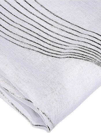 Voile metálico de rayas onduladas
