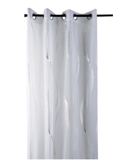 Voile metálico de rayas onduladas - Kiabi