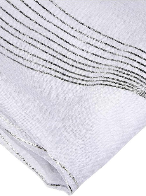Voile metálico de rayas onduladas - Kiabi