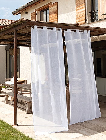 Voile repelente al agua con ojales