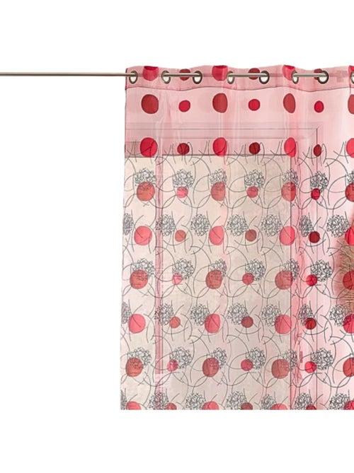 Voile rojo con motivos bordados - Kiabi