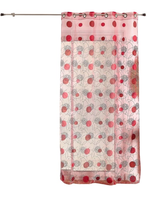 Voile rojo con motivos bordados - Kiabi