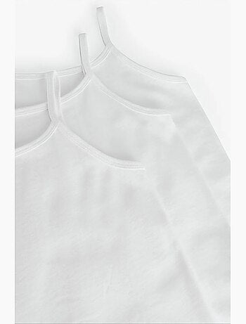 W basic algodón pack de 3 camisetas de tirantes finos para niño penti