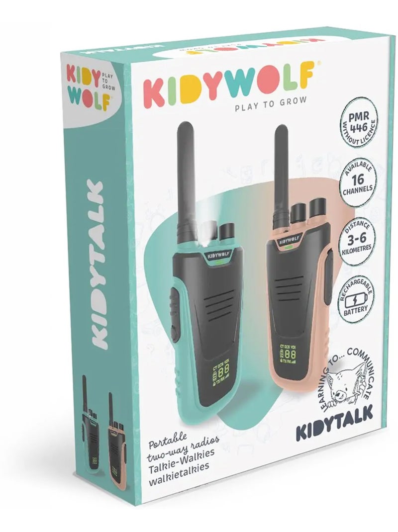 Walkie-talkie recargable para niños | kidywolf Azul turquesa - Kiabi