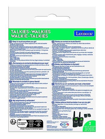 Walkie talkies digitales de hasta 8 km, 8 canales
