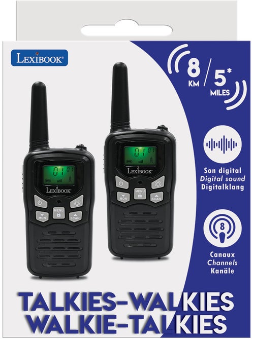 Walkie talkies digitales de hasta 8 km, 8 canales - Kiabi