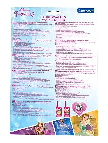 Walkie Talkies Princesas Disney hasta 120 m