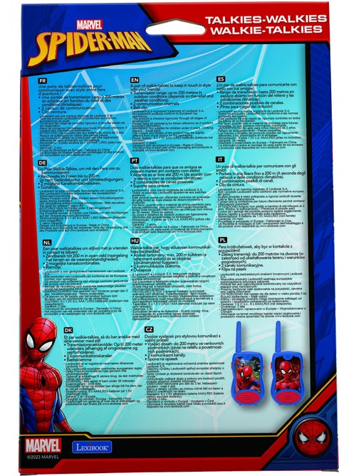 Walkie Talkies SpiderMan hasta 120 m - Kiabi Walkie Talkies SpiderMan hasta 120 m - Kiabi