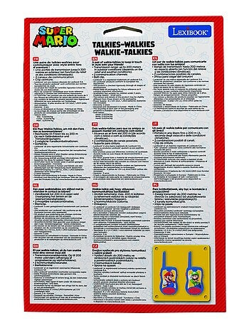 Walkie Talkies Super Mario de hasta 120 m