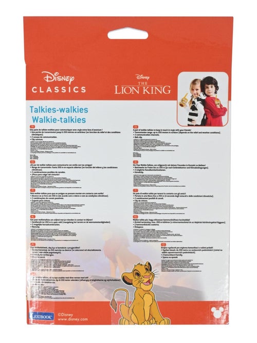 WalkieTalkies del Rey León hasta 120 m - Kiabi