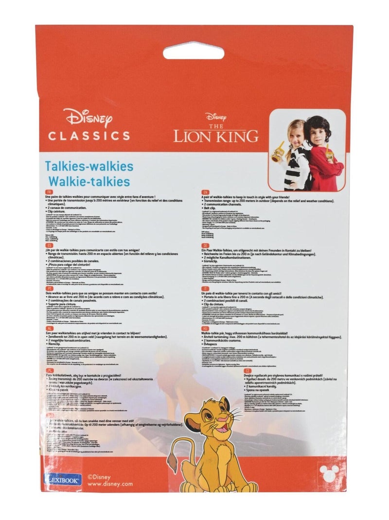 WalkieTalkies del Rey León hasta 120 m N/D - Kiabi