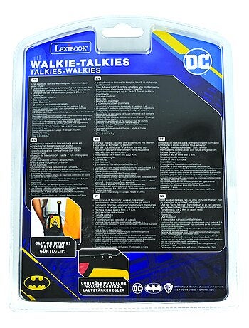 Walkietalkies digitales Batman de hasta 2 km/1,3 millas con funci?n de luces Morse