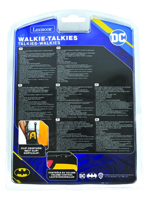 Walkietalkies digitales Batman de hasta 2 km/1,3 millas con función de luces Morse - Kiabi