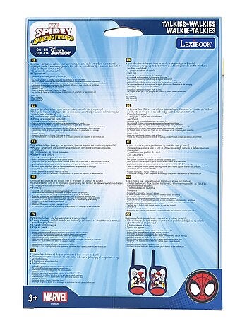 WalkieTalkies Spidey y sus increíbles amigos hasta 120 m