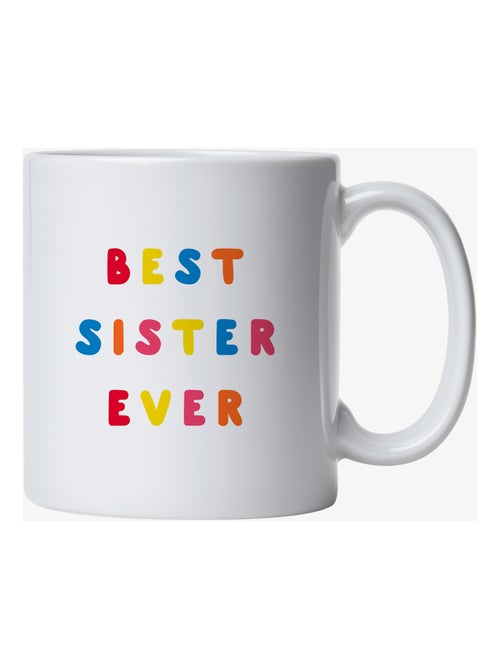 We are family - Taza BEST SISTER EVER COLORÉE WAF - Kiabi