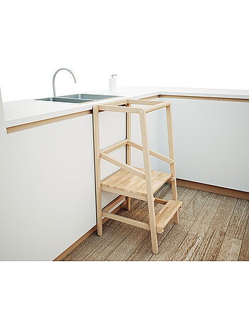 WEBABY - ALTO 2 Torre de observación y aprendizaje de madera