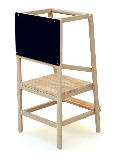 WEBABY - ALTO 2 Torre de observación/aprendizaje de madera con pizarra - Kiabi