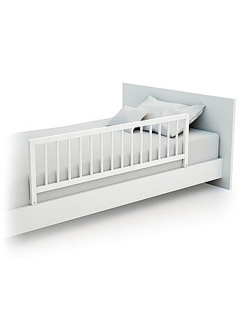 WEBABY - Barrera de cama infantil 117cm SIDO madera haya cruda