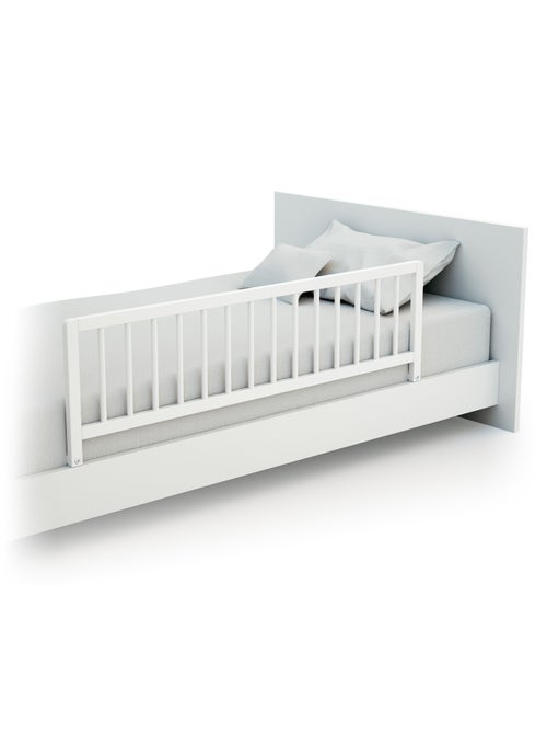 WEBABY - Barrera de cama infantil 117 cm SIDO madera blanca - 117 x 34,5 x 31 cm - Kiabi WEBABY - Barrera de cama infantil 117 cm SIDO madera blanca - 117 x 34,5 x 31 cm - Kiabi