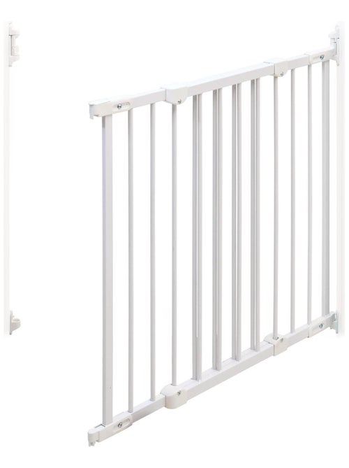 WEBABY - Barrera de seguridad bebés en acero - Blanco - 108 x 4 x 75 cm - Kiabi