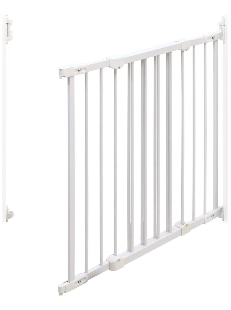 WEBABY - Barrera de seguridad bebés en acero - Blanco - 108 x 4 x 75 cm Blanco - Kiabi