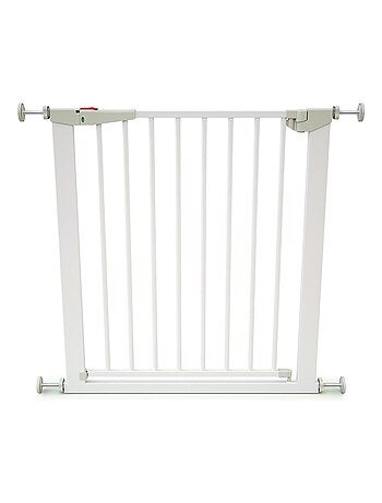 WEBABY - Barrera de seguridad bebés en acero - Blanco - 79 x 3,5 x 76,5 cm MOBI