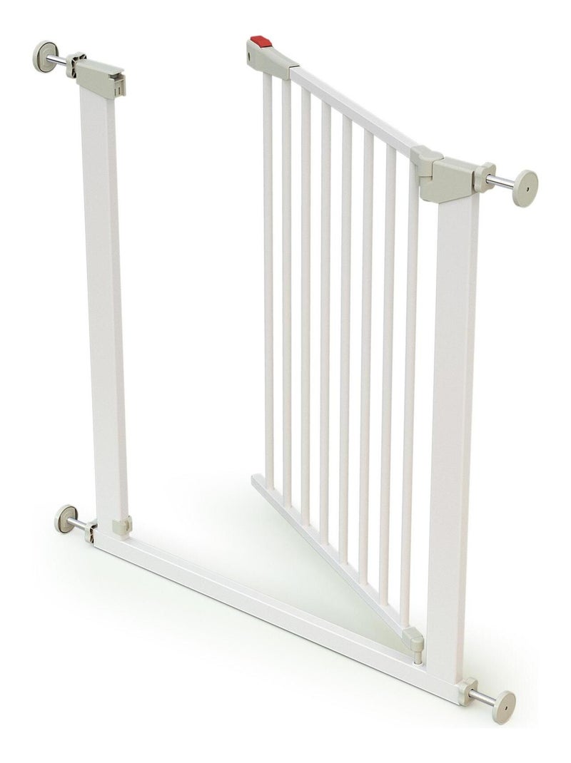 WEBABY - Barrera de seguridad bebés en acero - Blanco - 79 x 3,5 x 76,5 cm MOBI Blanco - Kiabi