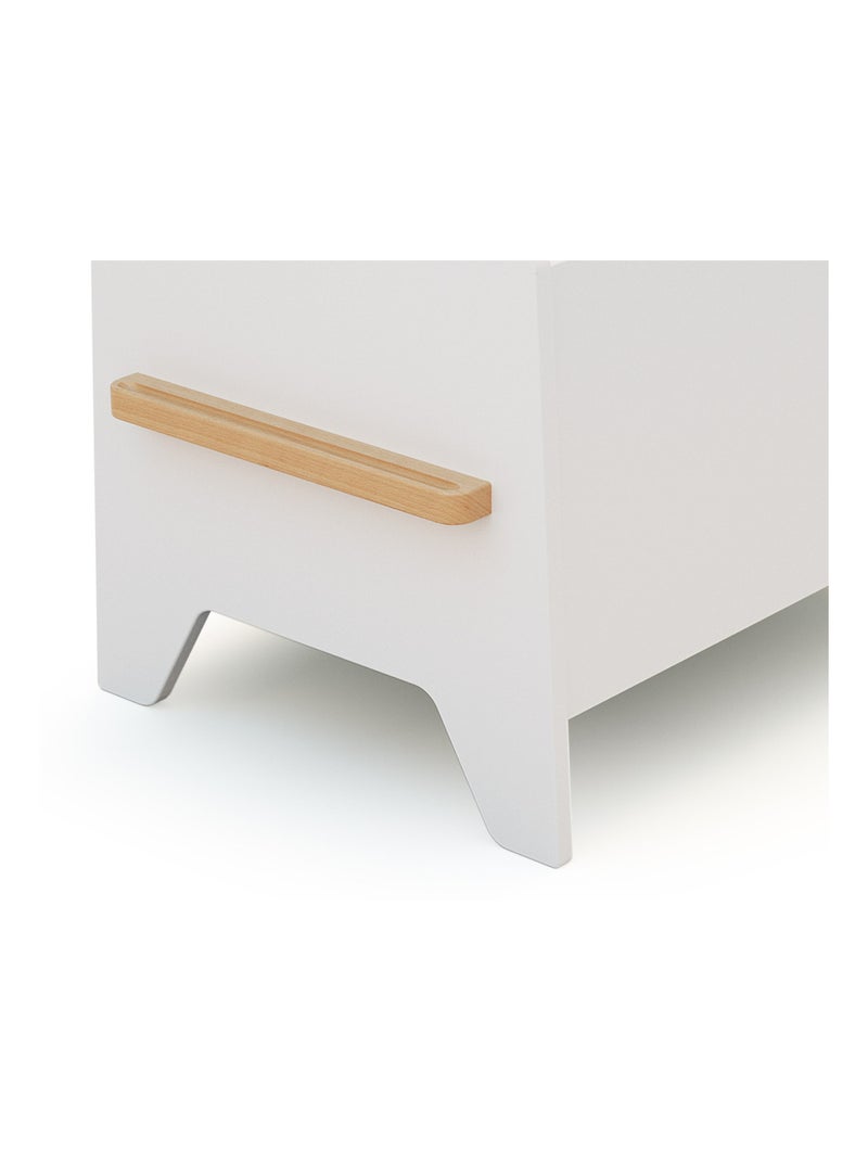 WEBABY - Caja de juguetes de madera pirata Blanco - Kiabi