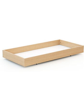 WEBABY - Cajón para cuna bebé 60 x 120 cm ROLO madera - Haya Barnizada - 114,50 x 57 x 14 cm