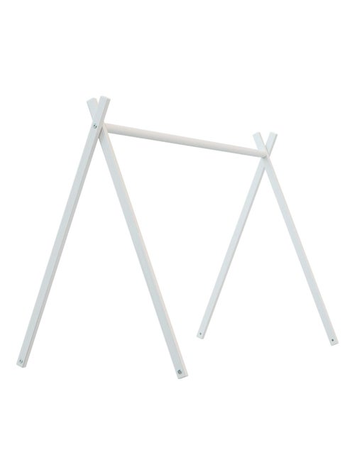 WEBABY - Cama tipi infantil madera ONE - Blanco - 60 x 120 - 129 x 65,6 x 167,2 cm - Kiabi