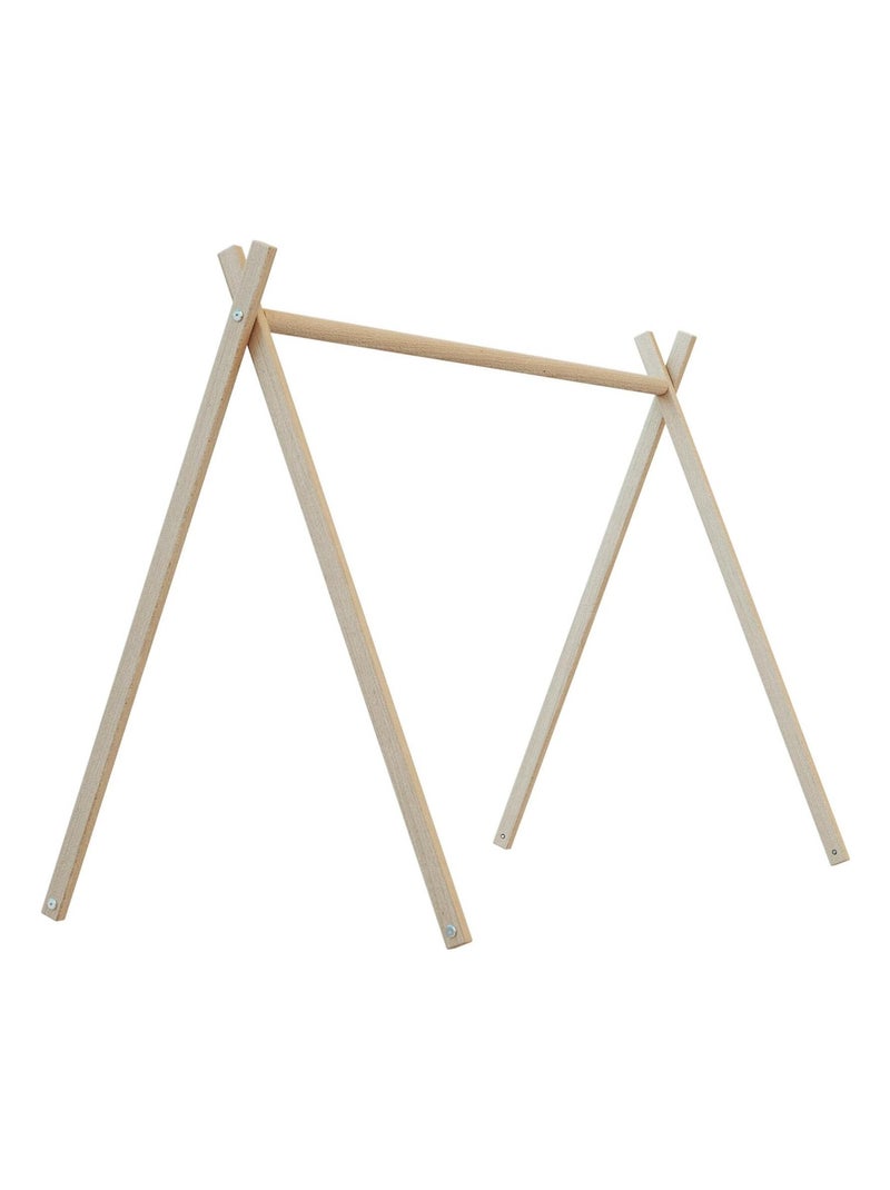 WEBABY - Cama tipi infantil madera ONE - Haya Cruda - 60 x 120 - 129 x 65,6 x 167,2 cm Marrón avellana - Kiabi