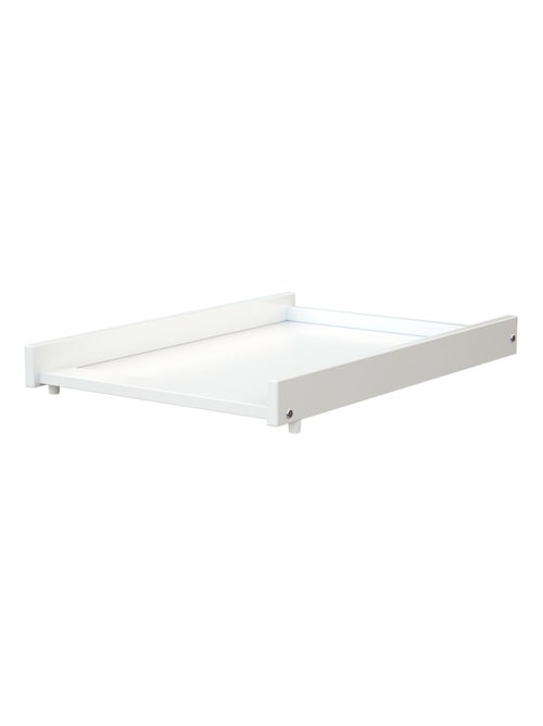 WEBABY - Cambiador bebe madera para cuna MONA 60 x 120 - Blanco - 75 x 51,5 x 7 cm - Kiabi