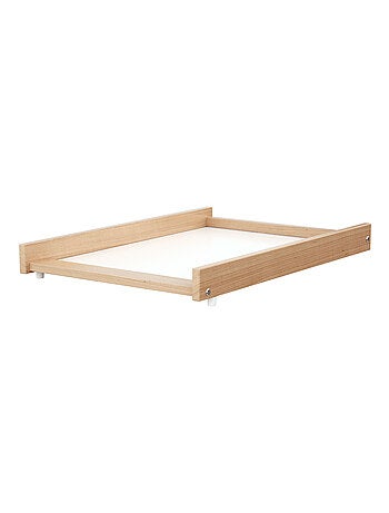 WEBABY - Cambiador bebe madera para cuna MONA 60 x 120 - Haya Bernizada - 75 x 51,5 x 7 cm