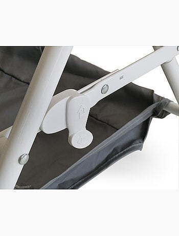 WEBABY - Cambiador bebé plegable acero - Blanco/Gris - 80 x 68 x 103 cm