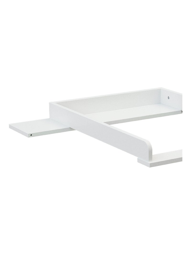 WEBABY - Cambiador para cómoda/mueble bebé 50 cm UNO madera - Blanco Blanco - Kiabi