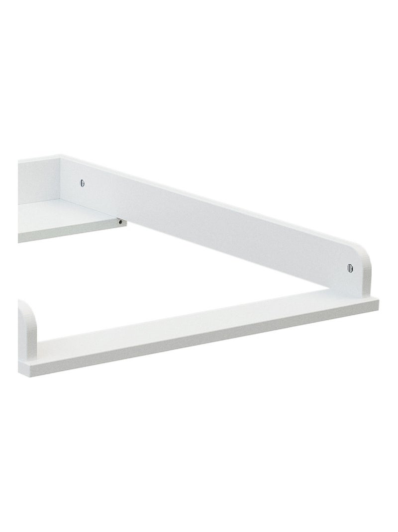 WEBABY - Cambiador para cómoda/mueble bebé 50 cm UNO madera - Blanco Blanco - Kiabi