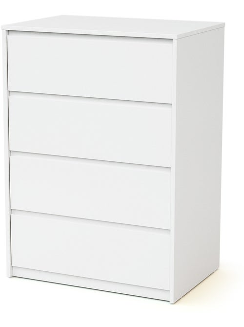 WEBABY - Cómoda bebé 4 cajones UNO madera - Blanco - Kiabi