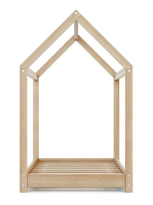 Webaby - cuna bebé casita madera cabana - marrón - 70 x 140 - 145 x 77 x 124 cm - Kiabi Webaby - cuna bebé casita madera cabana - marrón - 70 x 140 - 145 x 77 x 124 cm - Kiabi
