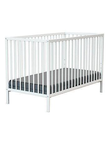 WEBABY - Cuna bebe madera - Haya Cruda - 60 x 120 - 124 x 64,5 x 82 cm ONE