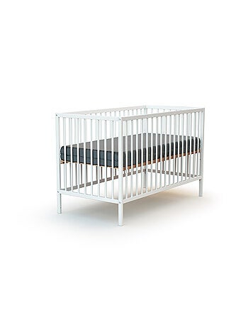 WEBABY - Cuna bebe madera - Haya Cruda - 60 x 120 - 124 x 64,5 x 82 cm ONE