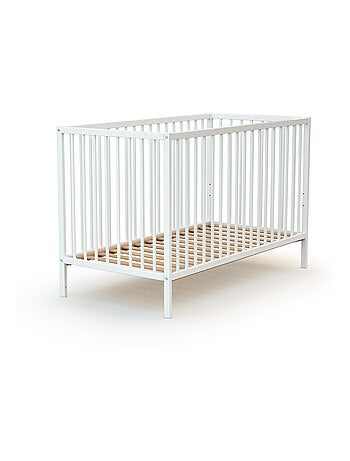 WEBABY - Cuna bebe madera - Haya Cruda - 60 x 120 - 124 x 64,5 x 82 cm ONE