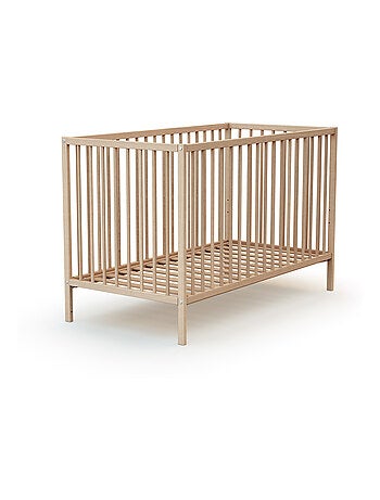 WEBABY - Cuna bebe madera - Haya Cruda - 60 x 120 - 124 x 64,5 x 82 cm ONE