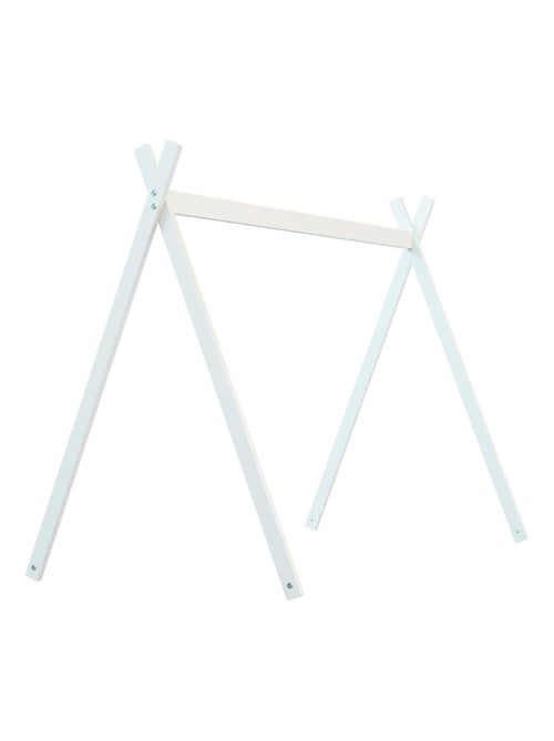 Webaby - cuna bebé tipi madera - blanco - 70 x 140 - 149 x 77 x 187 cm - Kiabi