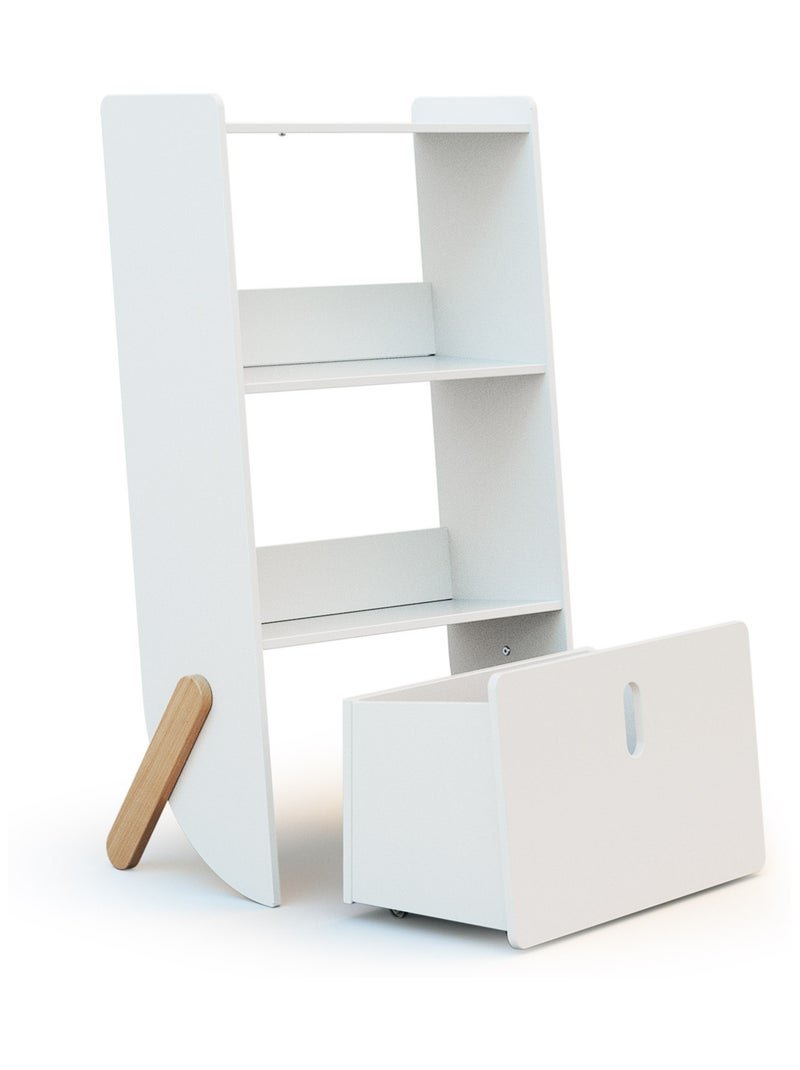 WEBABY - Estantería infantil pirata en madera - Blanco Blanco - Kiabi