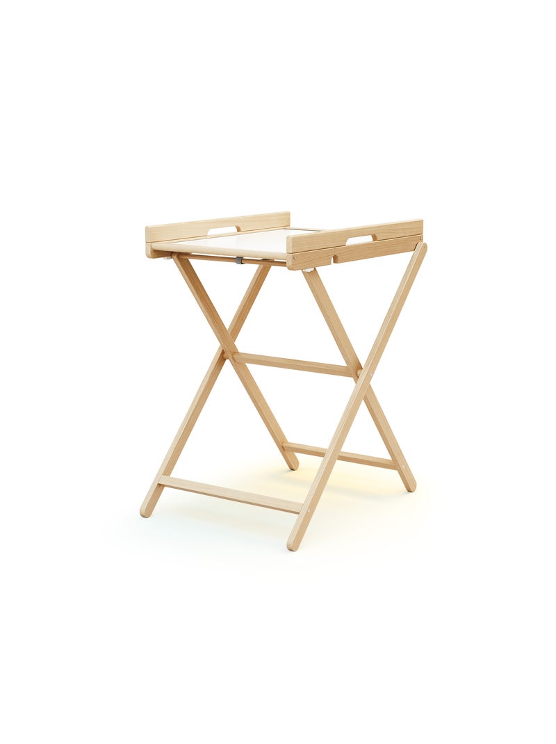 WEBABY - Mesa plegable para cambiar PALA Haya barnizada Beige claro - Kiabi