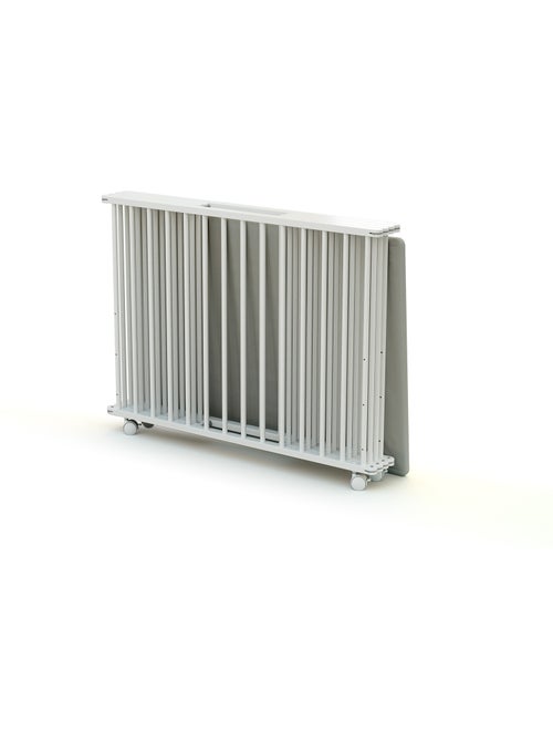 WEBABY - Parque infantil plegable madera CALI - Blanco - 70 x 100 cm - Kiabi