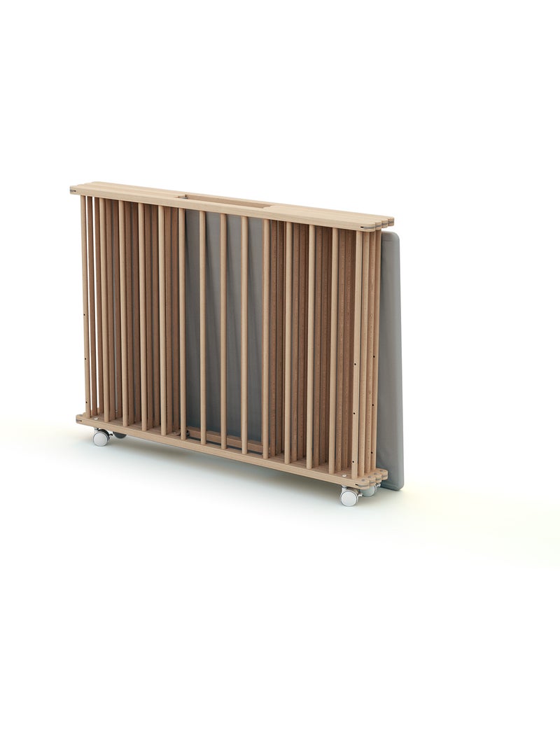 Webaby - parque infantil plegable madera cali - haya cruda - 70 x 100 cm Marrón avellana - Kiabi