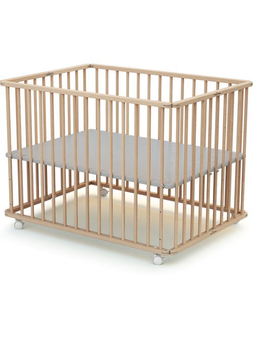 Webaby - parque infantil plegable madera cali - haya cruda - 70 x 100 cm - Kiabi Webaby - parque infantil plegable madera cali - haya cruda - 70 x 100 cm - Kiabi